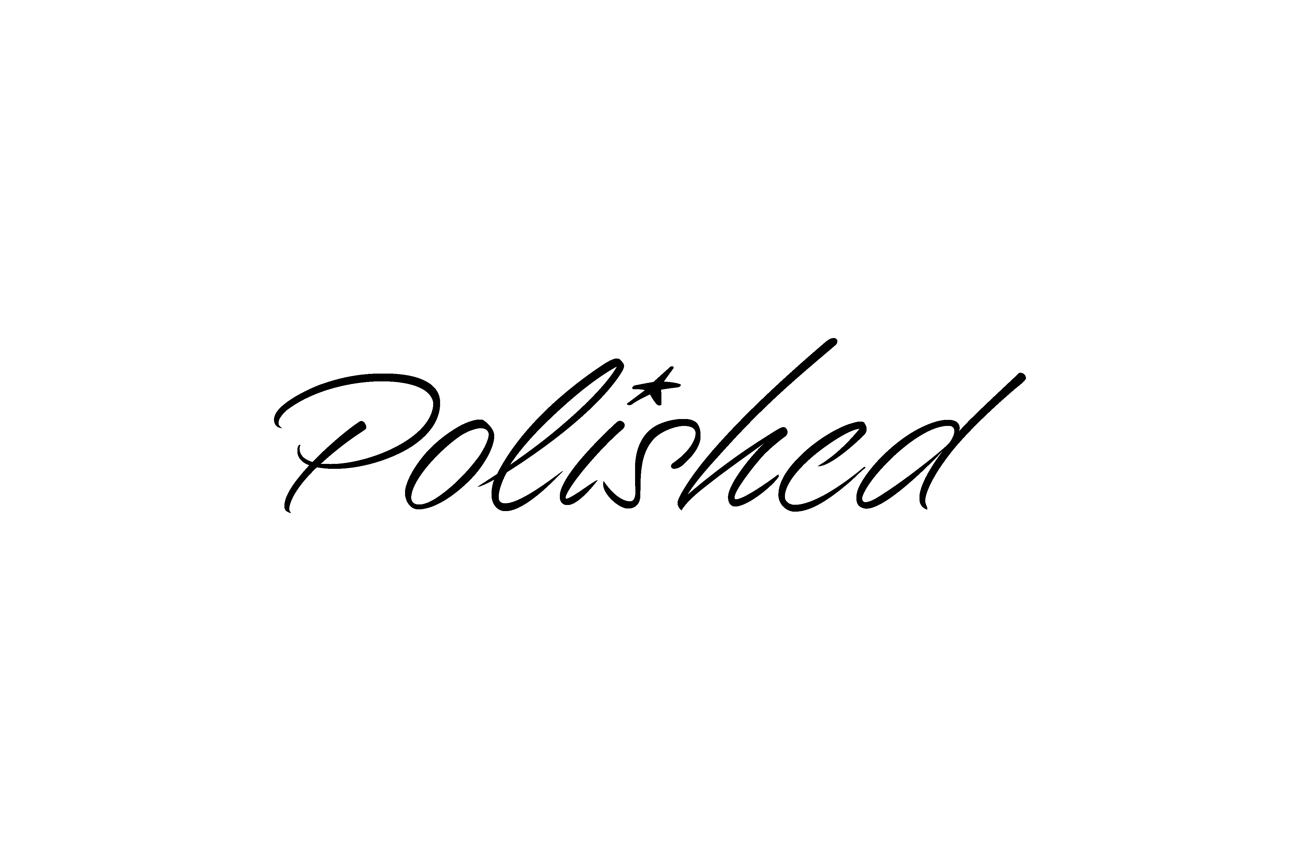 Polished Logo Schwarz Weiß