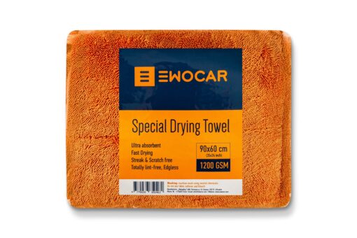 EWOCAR Special Twisted Loop Drying Towel – Orange