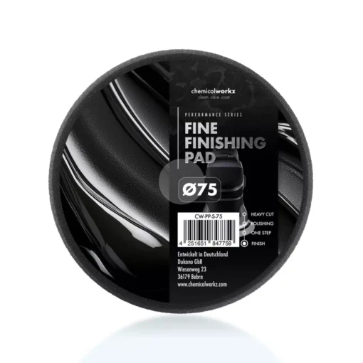 chemicalworkz Fine Finishing Performance Pad 75mm schwarz