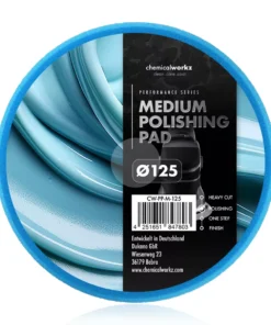 chemicalworkz Medium Polishing Performance Pad 125mm blau