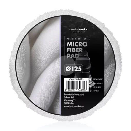 chemicalworkz Microfiber Performance Pad 125mm