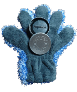 POLISH-PUCK Pflegeset zum Waschen 5 Finger Waschhandschuh