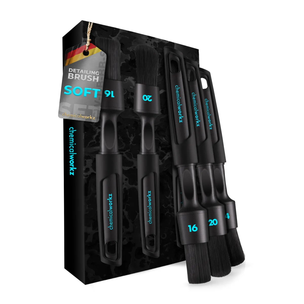 chemicalworkz Black Boar Detailing Pinsel Set