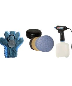 POLISH-PUCK POLIERSET inklusive Sprühflasche + Waschhandschuh und 2er Puck