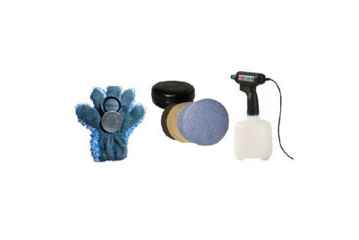 POLISH-PUCK POLIERSET inklusive Sprühflasche + Waschhandschuh und 2er Puck